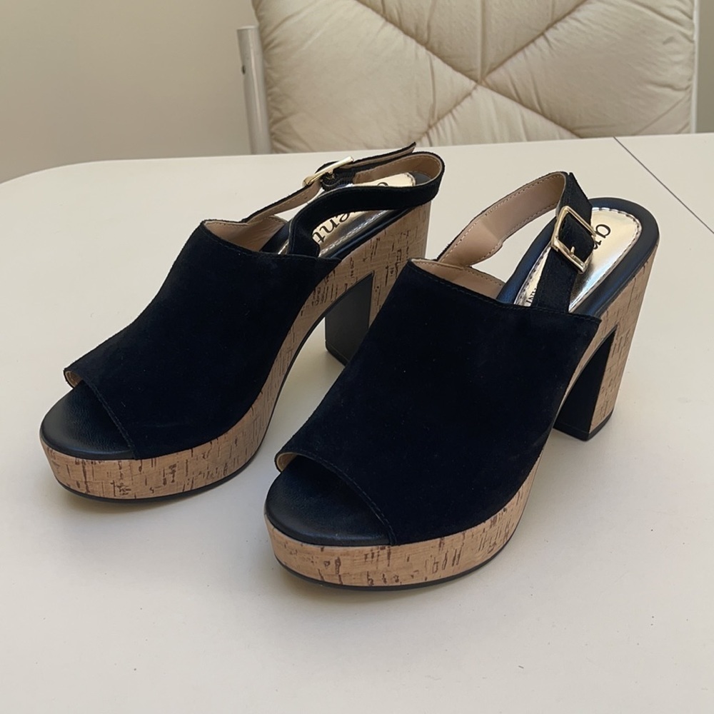 CORDANI Argento Cork Wedge NWOT - Picture 2 of 13